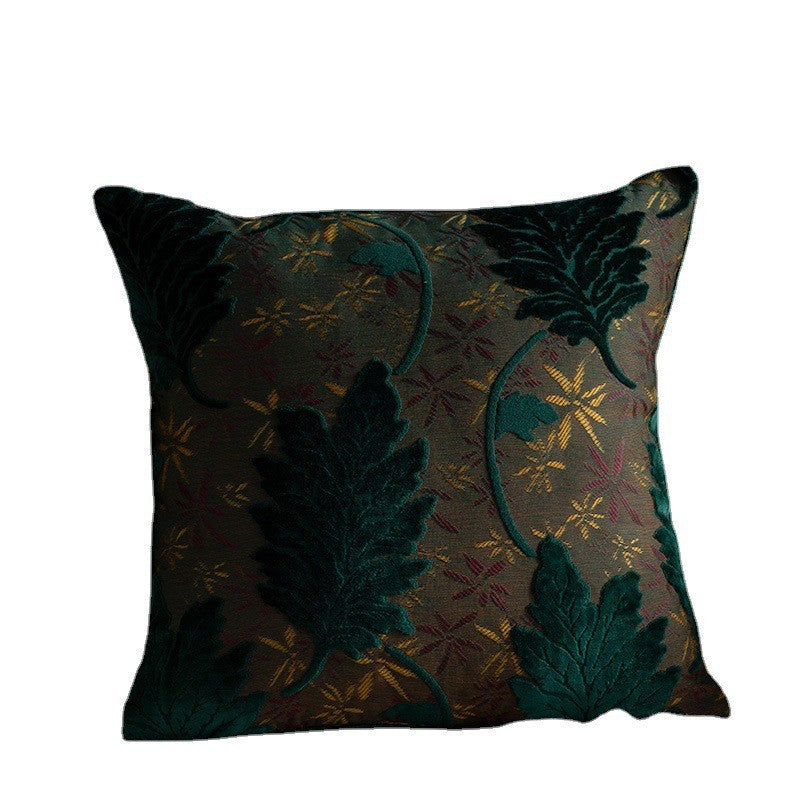 Jacquard Kissenbezug mit Blumenmuster