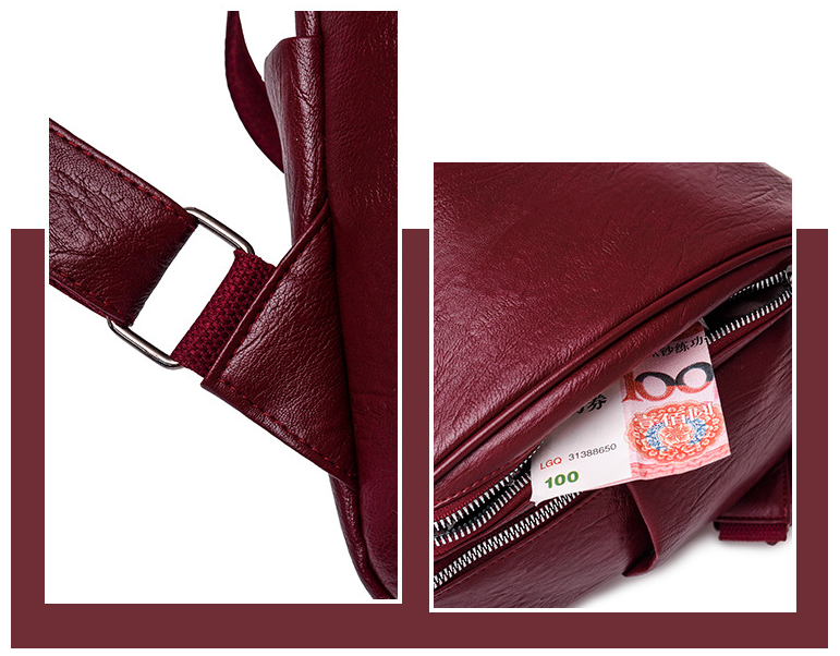 Eleganter PU-Rucksack für Damen – Bild 9 | LuxeStyle