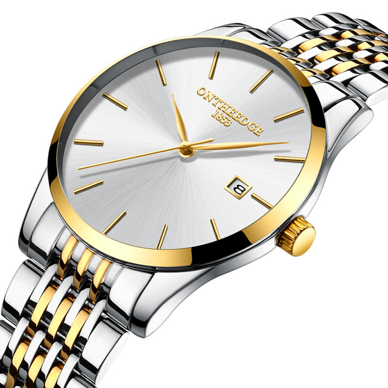 Schlanke Herrenuhr mit Kalenderfunktion – Bild 3 | LuxeStyle