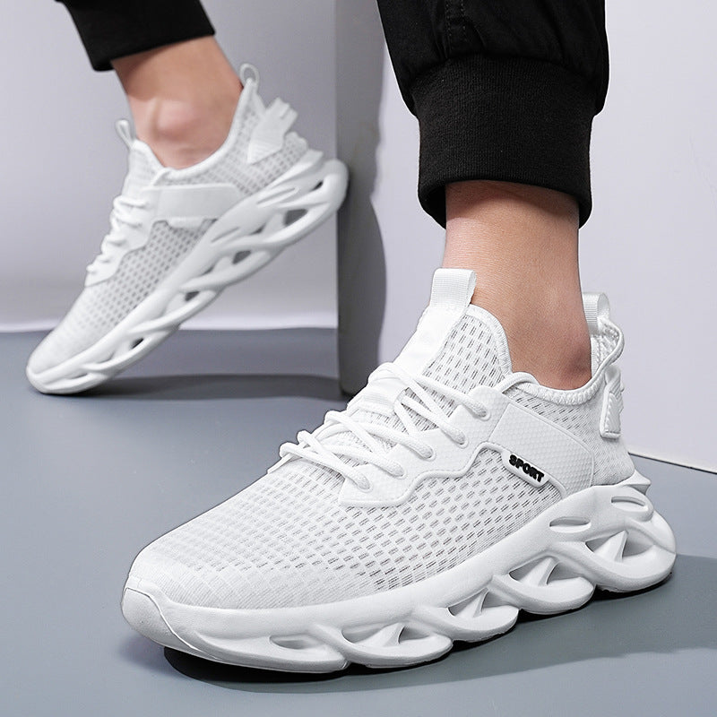 Sneaker mit Mesh-Obermaterial, flache Sohle – Bild 3 | LuxeStyle