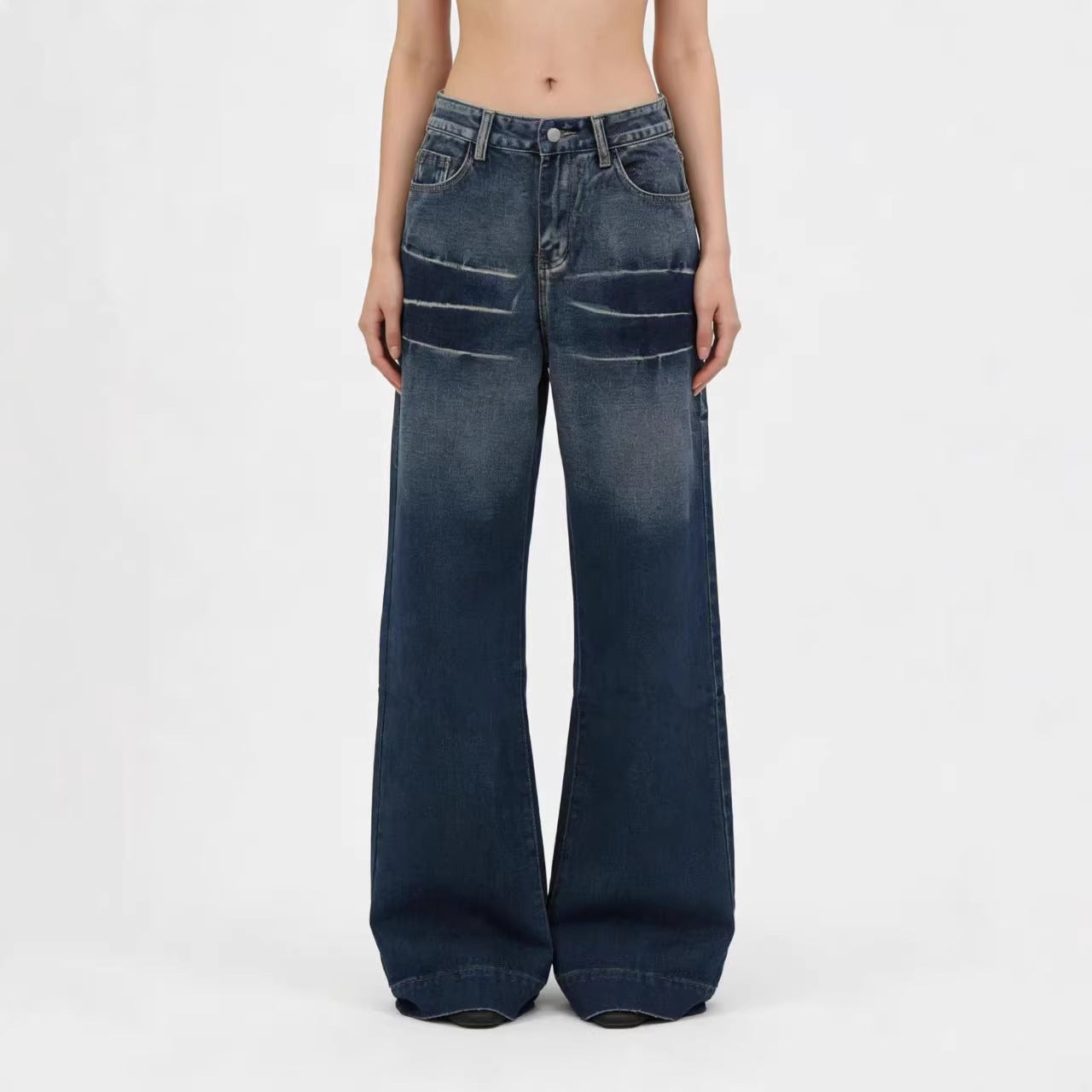 Waschgradienten-Jeans