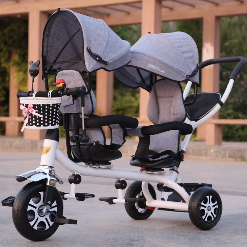 Zwillingsdreirad mit Schiebe- und Pedalfunktion