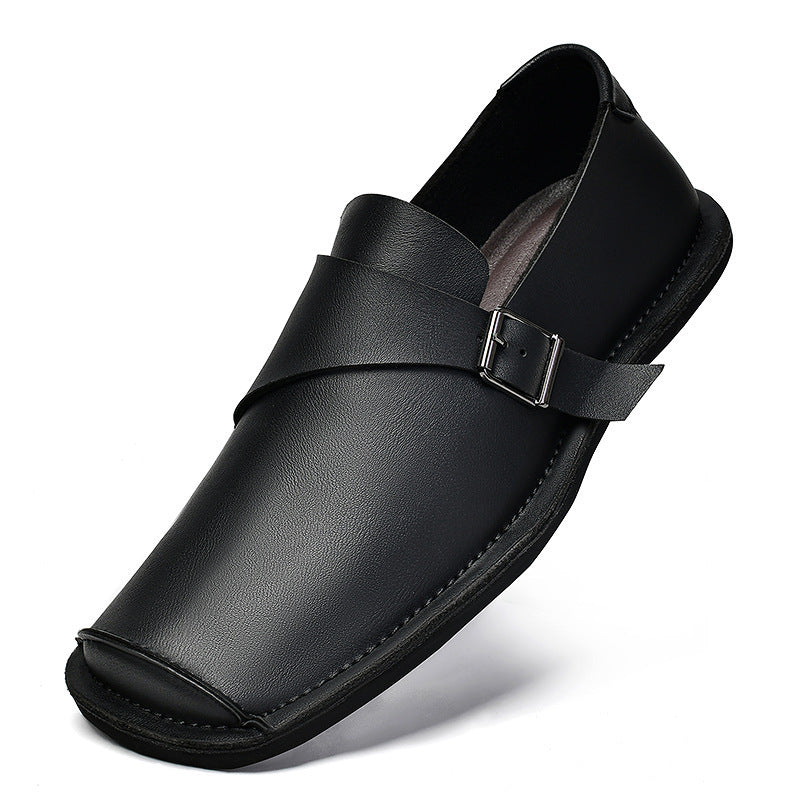 Vintage Leder Slipper für Herren