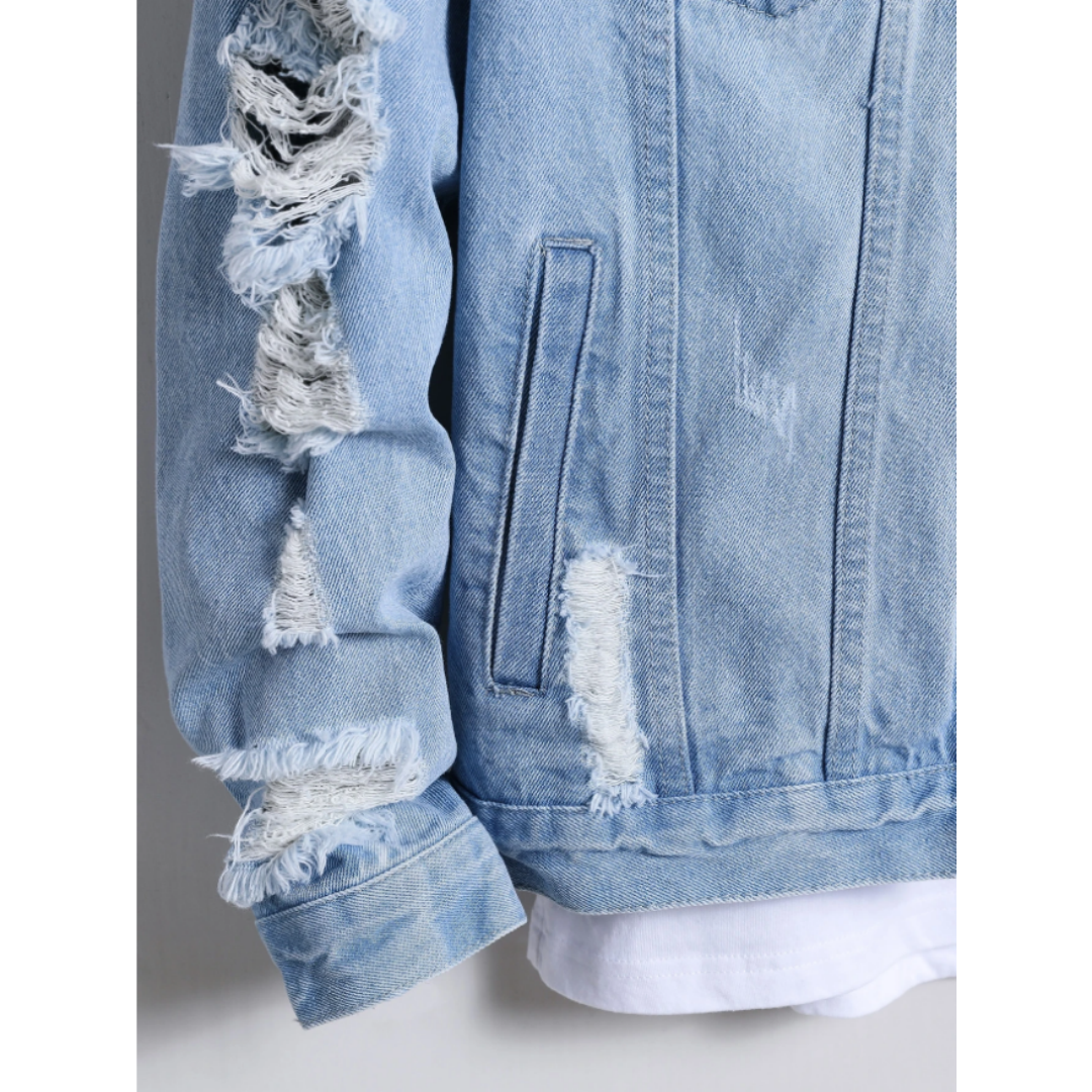 Lockere Jeansjacke im Korea-Stil