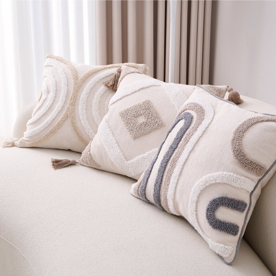 Boho Kissenbezug Baumwolle Leinen – Bild 7 | LuxeStyle