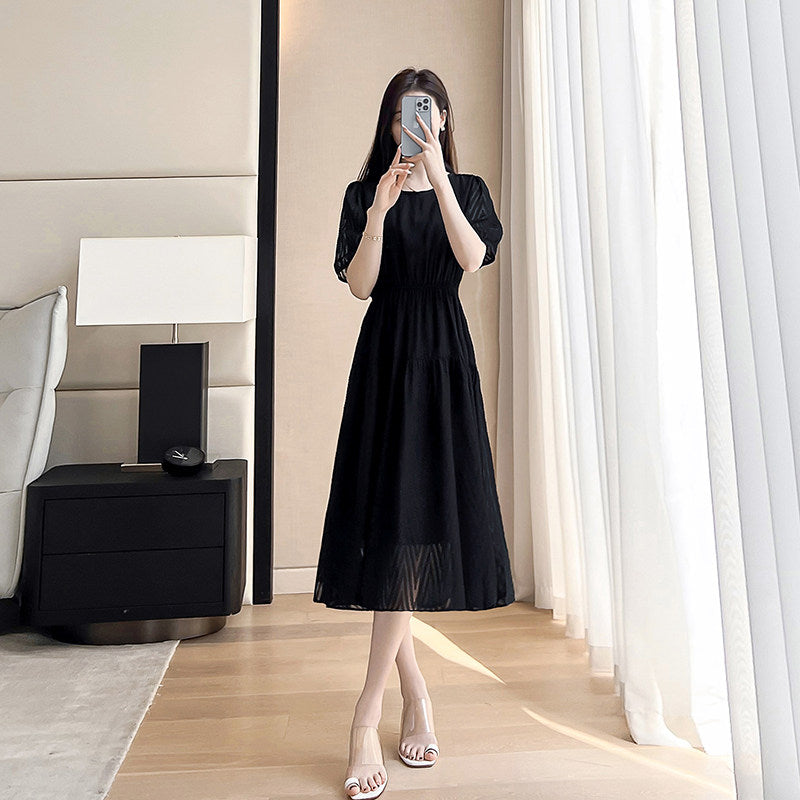 Chiffon-Sommerkleid mit Bubbelärmeln – Bild 9 | LuxeStyle