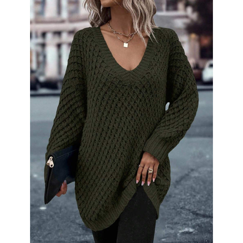 Legerer Pullover mit extra-langen Ärmeln – Ansicht 5