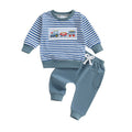 Gestreiftes Baby-Set mit Oberteil und Hose – Bild 6 | LuxeStyle