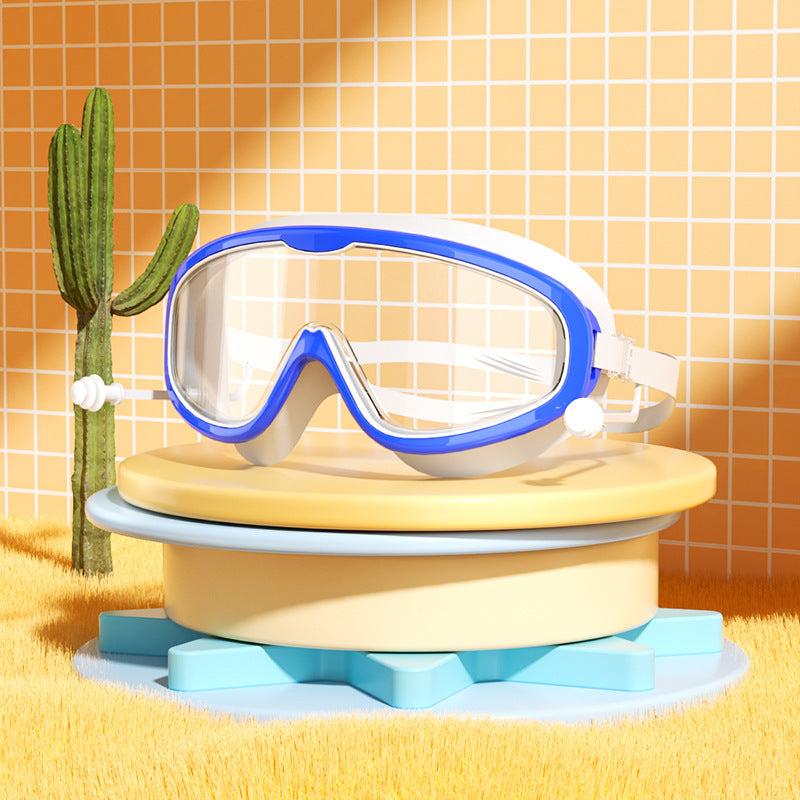 Kinder Schwimmbrille – grosser Rahmen, wasserdicht