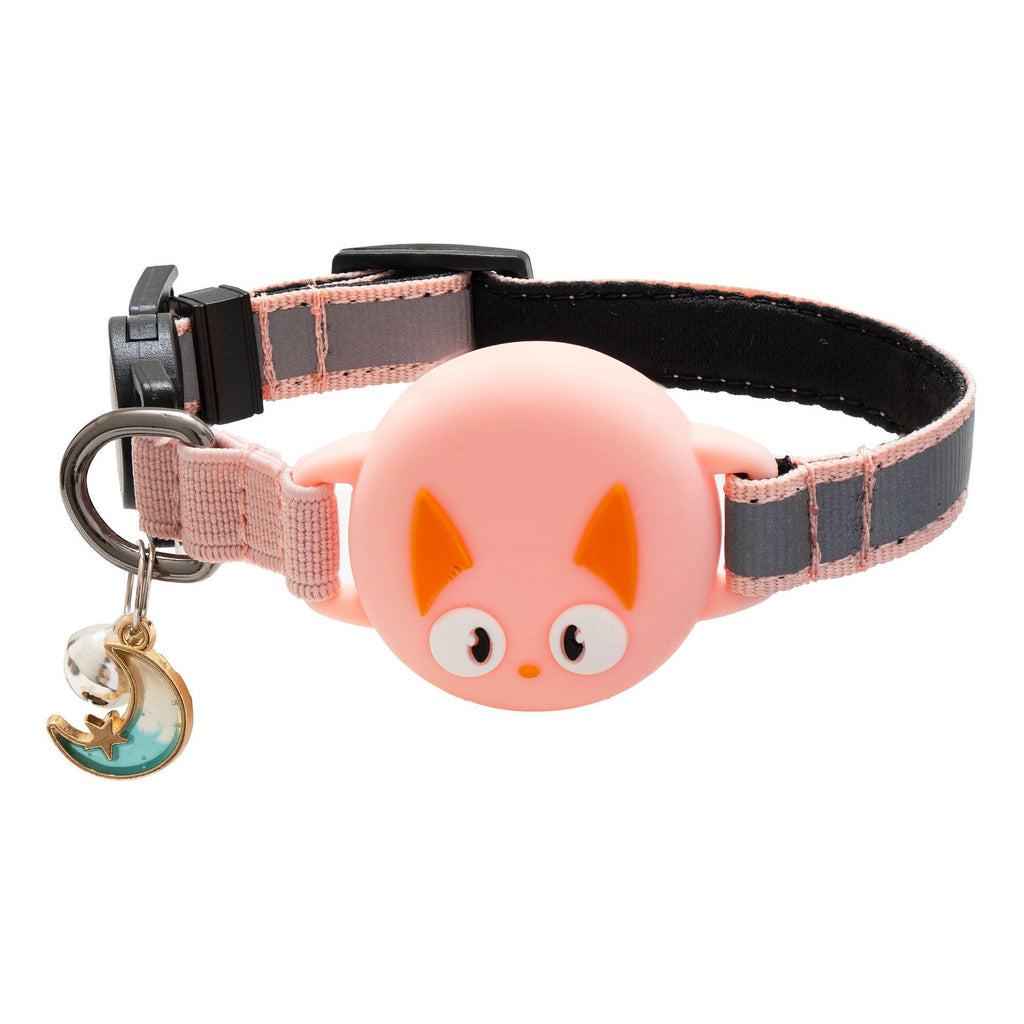 Reflektierendes Katzenhalsband mit Tracker-Hülle