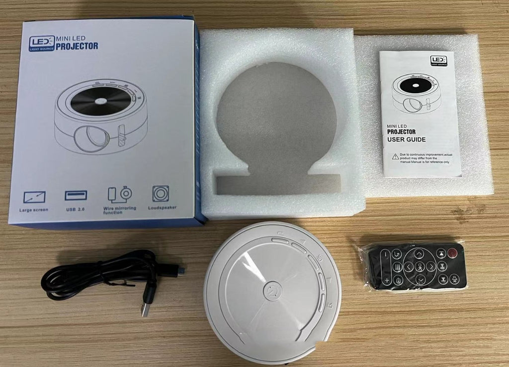 YT200 Mini-LED-Projektor für Zuhause