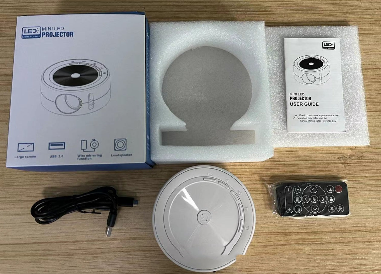 YT200 Mini-LED-Projektor für Zuhause