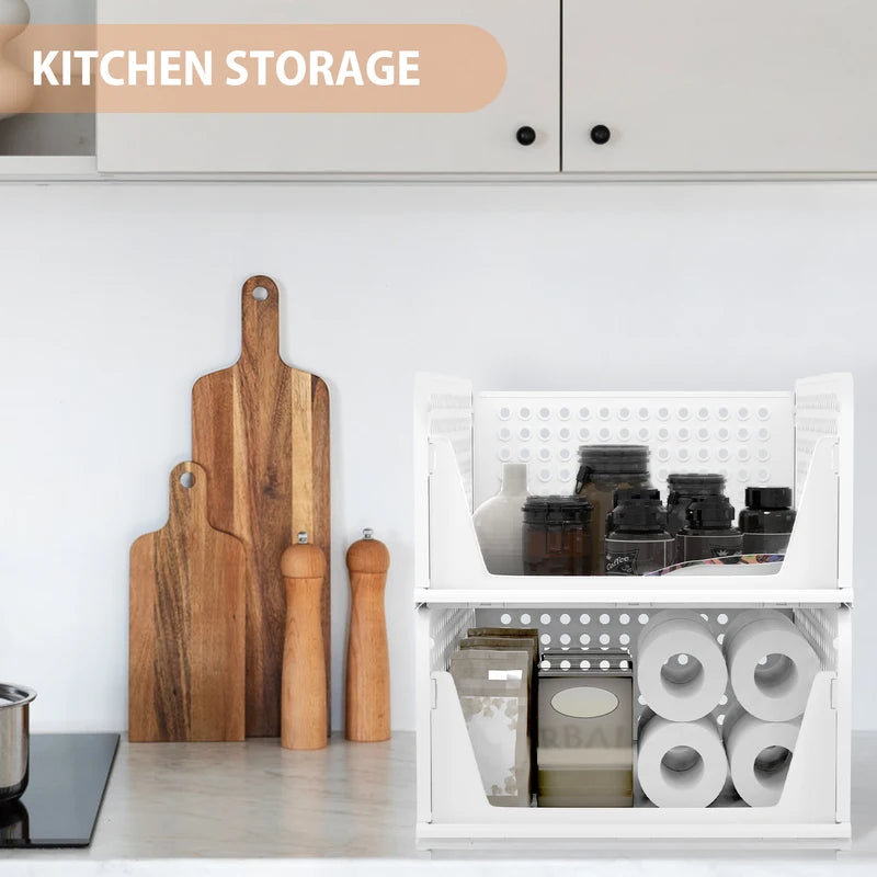 4er-Set Stapelbare Kleider-Organizer