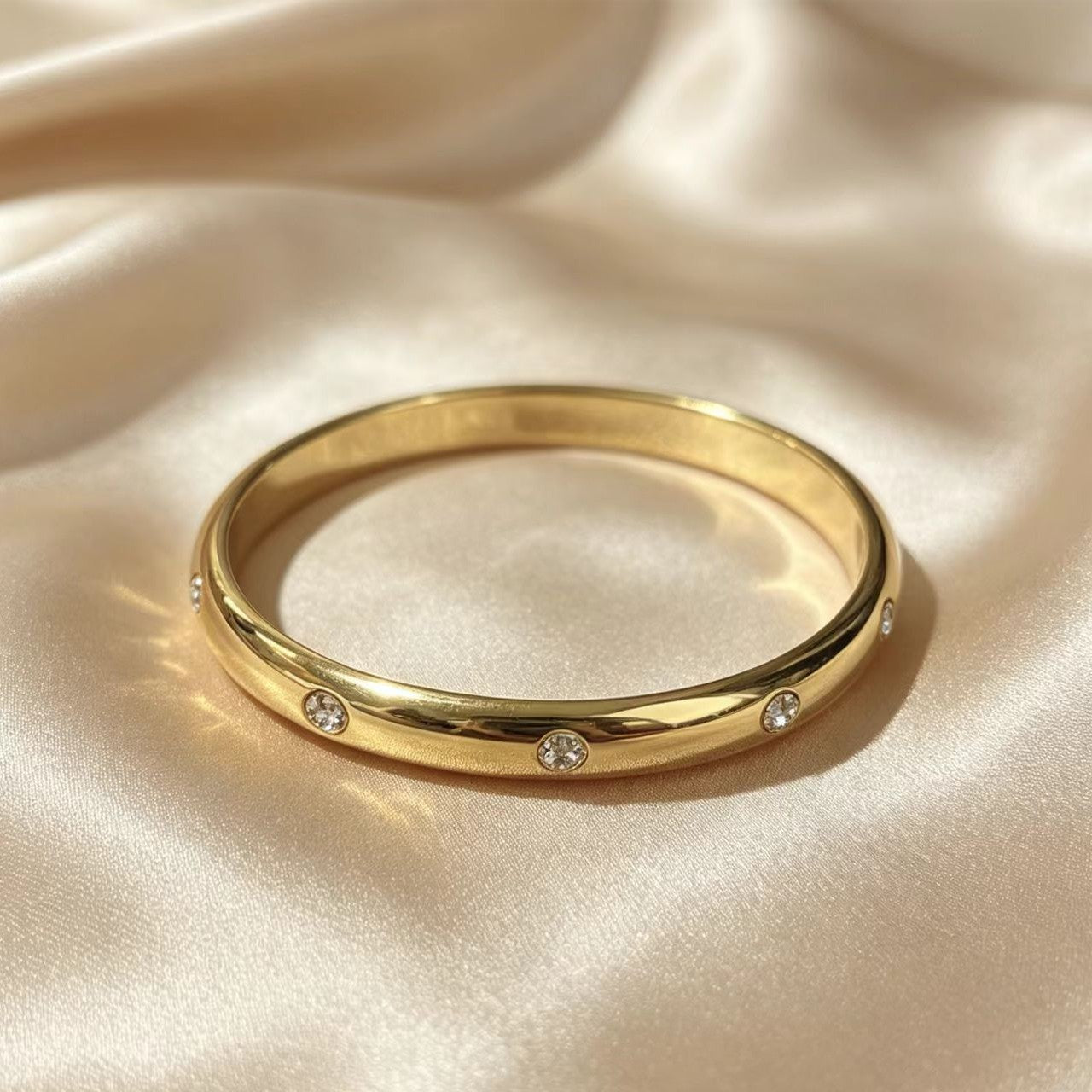 Zirkon Armband mit Ring