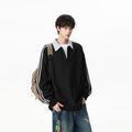 Herren-Hoodie mit Halb-Reissverschluss