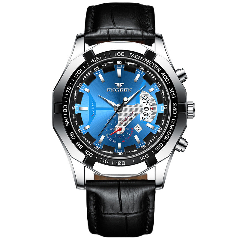 Herren Business-Uhr mit Leuchtanzeige und Kalender – Bild 17 | LuxeStyle