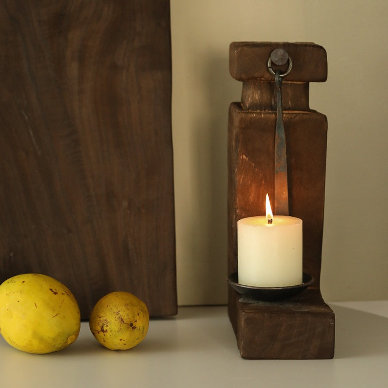 Holzkerzenhalter Vintage – Bild 6 | LuxeStyle