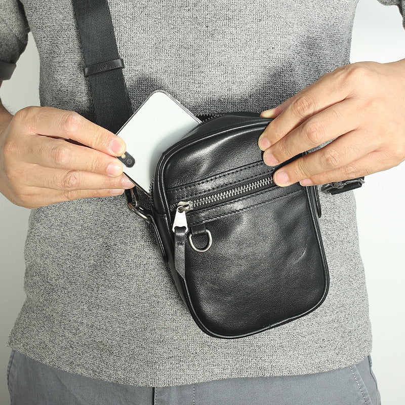 Männer Brusttasche aus Leder | LuxeStyle