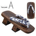Herren-Flip-Flops mit 5.5cm Holzabsatz