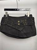Retro Khaki Minirock im Utility-Stil – Bild 1 | LuxeStyle