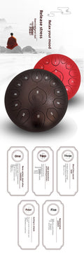 12-Zoll 13-Ton Lotus Heart Steel Tongue Drum – Bild 4 | LuxeStyle