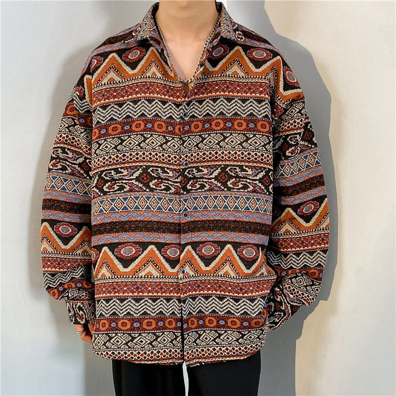 Retro Langarmhemd im Ethno-Stil – Bild 17 | LuxeStyle