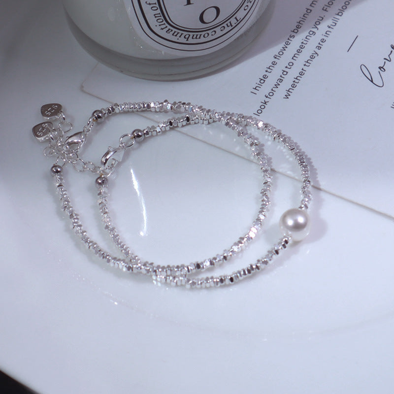 Dezentes Silberarmband mit Süsswasserperlen – Bild 2 | LuxeStyle