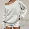 Off-Shoulder Sweatshirt mit Blumenmuster – Bild 1 | LuxeStyle