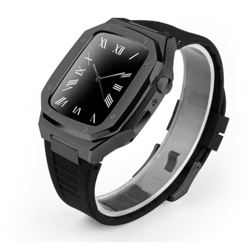 Smartwatch-Gehäuse aus Metall mit Kautschukarmband – Bild 12 | LuxeStyle