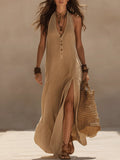 Boho-Chic Kleid mit Halter-Top