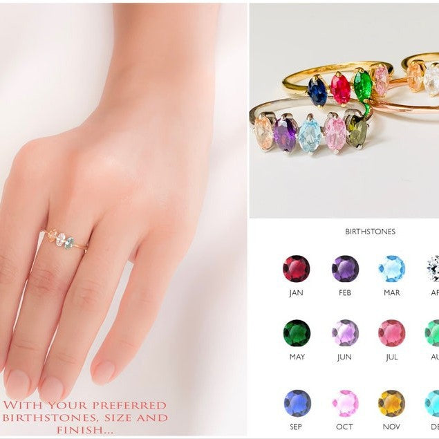 Herzförmiger Eleganter Edelstahl-Ring