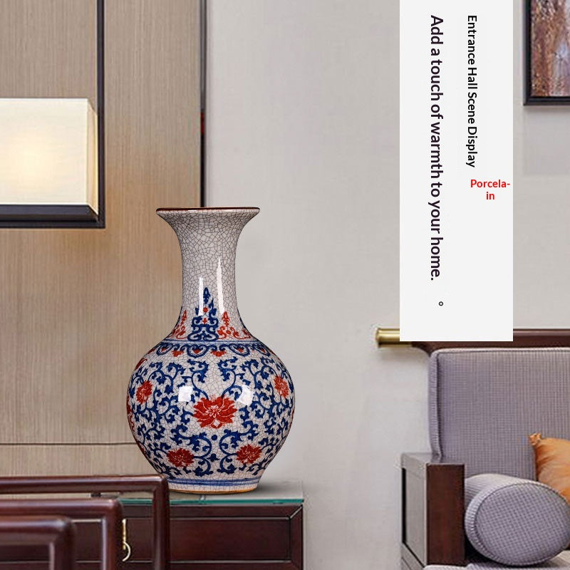 Keramik-Vase «Craquelé» · Antik-Glasur