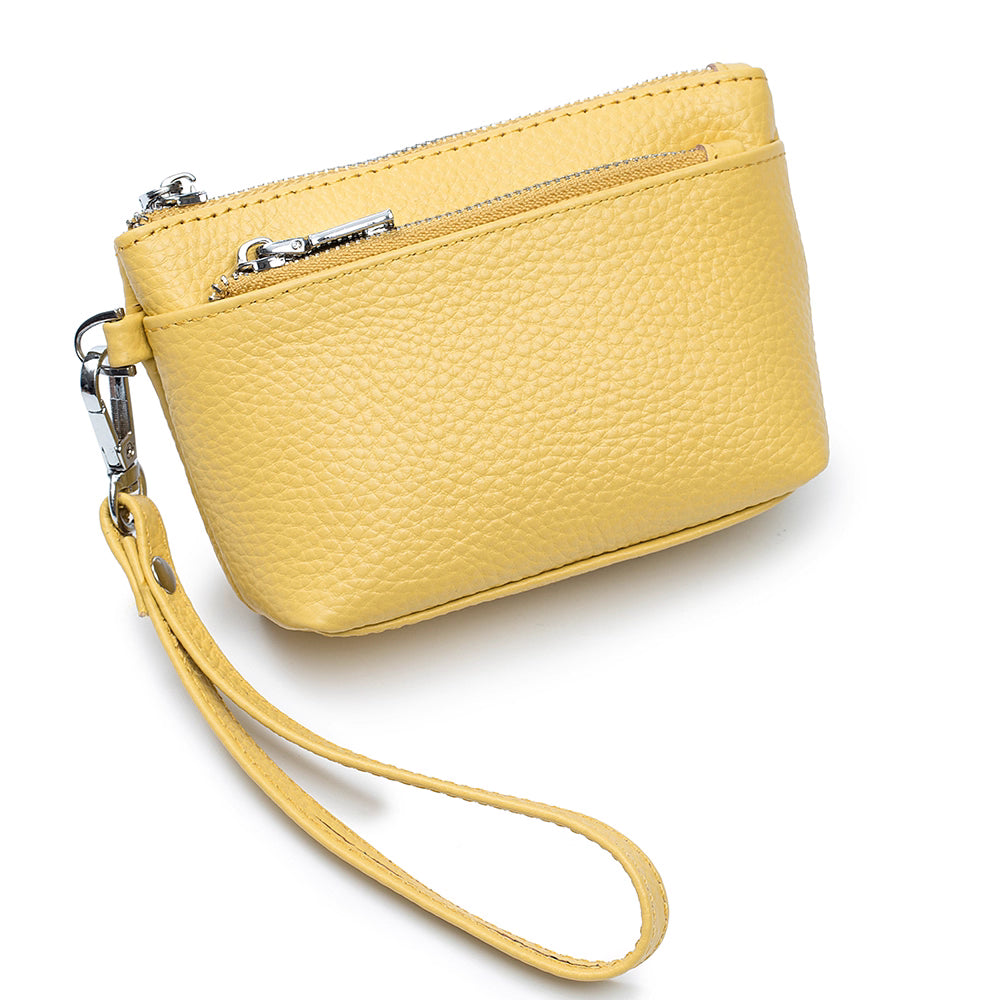 Kuhleder-Clutch mit Reissverschluss | LuxeStyle