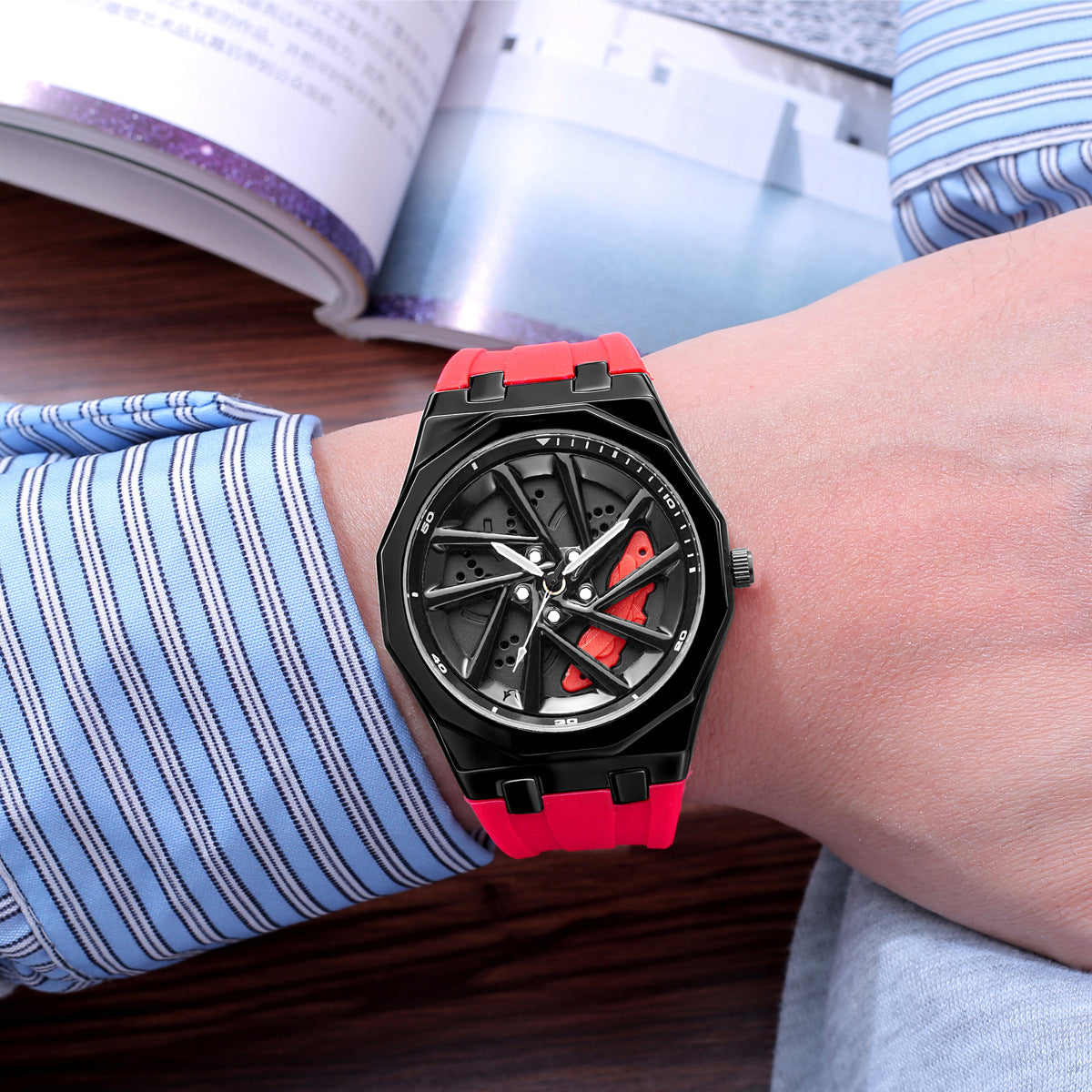 Drehbare Herren-Armbanduhr