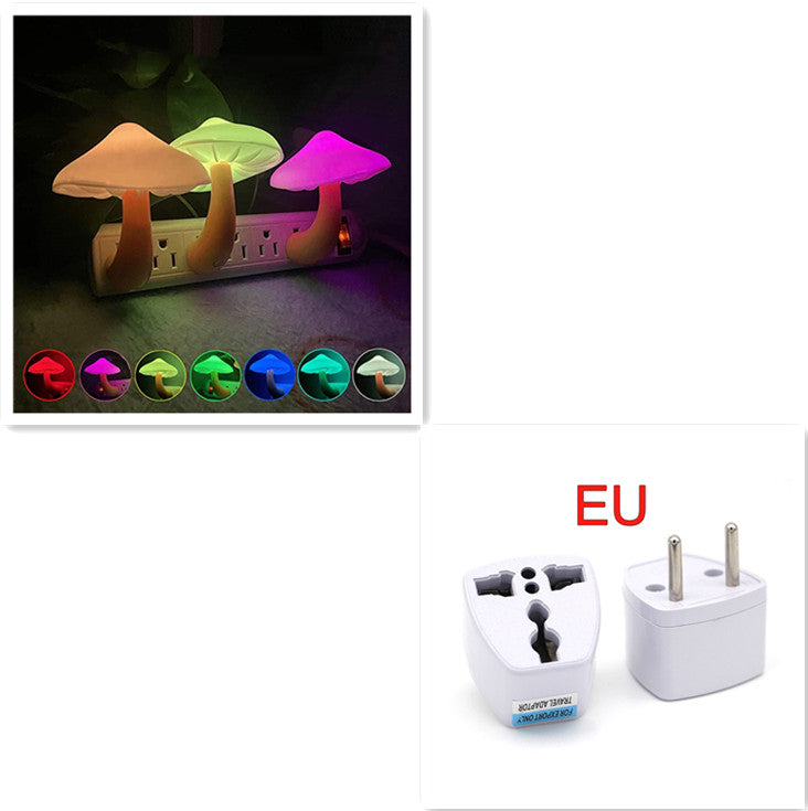 LED-Nachtlicht-Pilz mit Sensor (EU/US Stecker)
