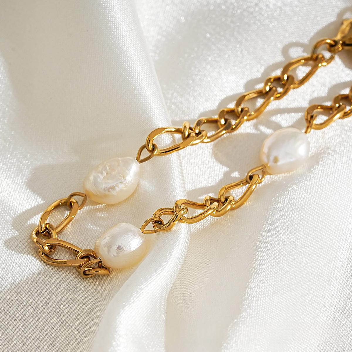 Vergoldetes Edelstahlarmband für Damen