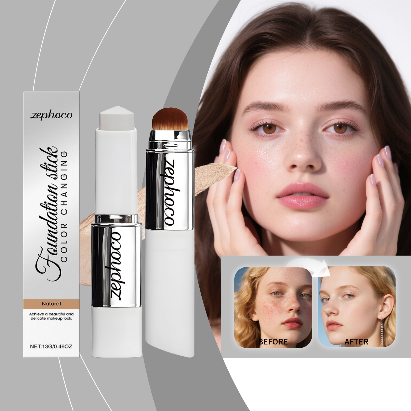 Farbwechselnder Concealer & Foundation Stick