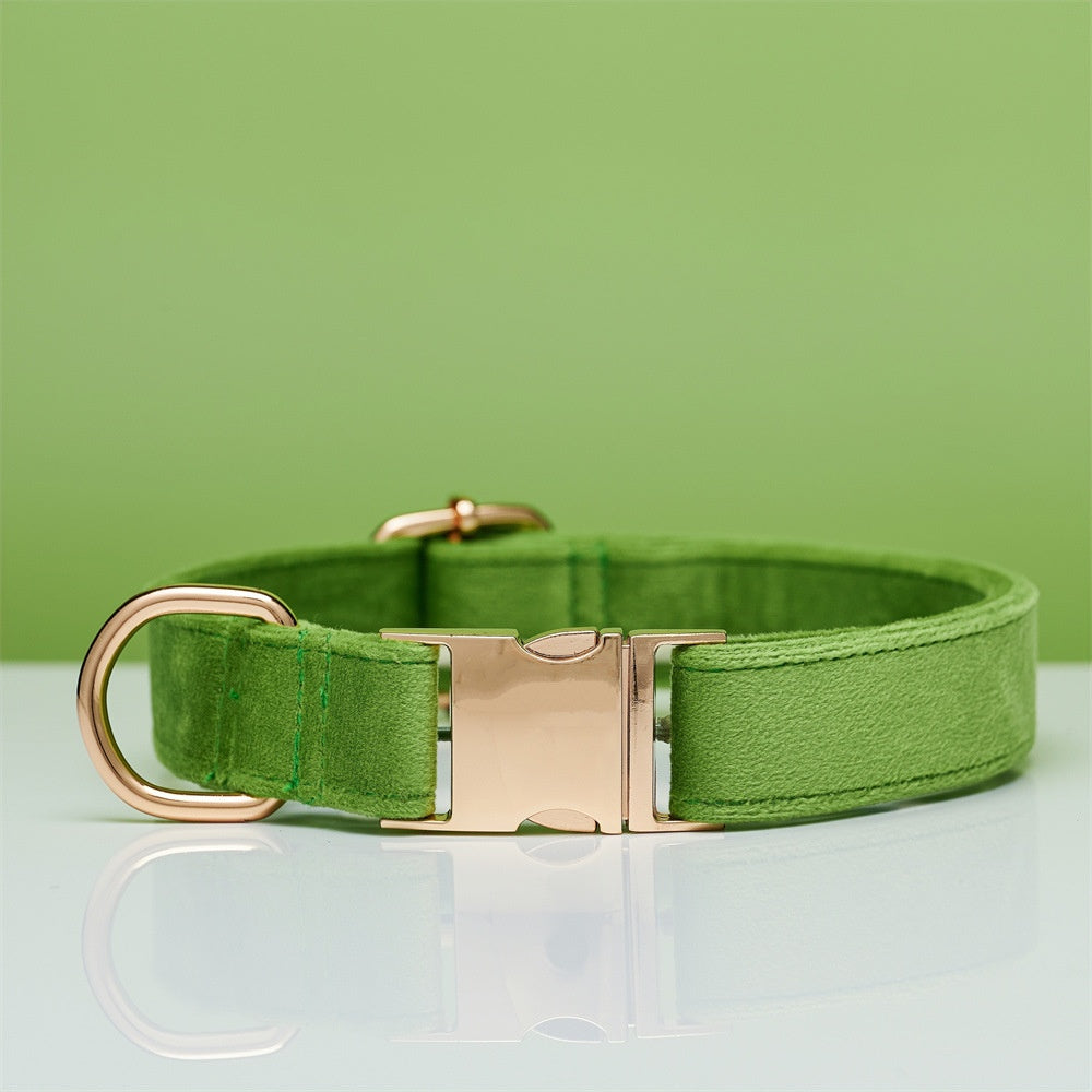 Samt-Hundehalsband mit Leine und Schleife – Bild 20 | LuxeStyle