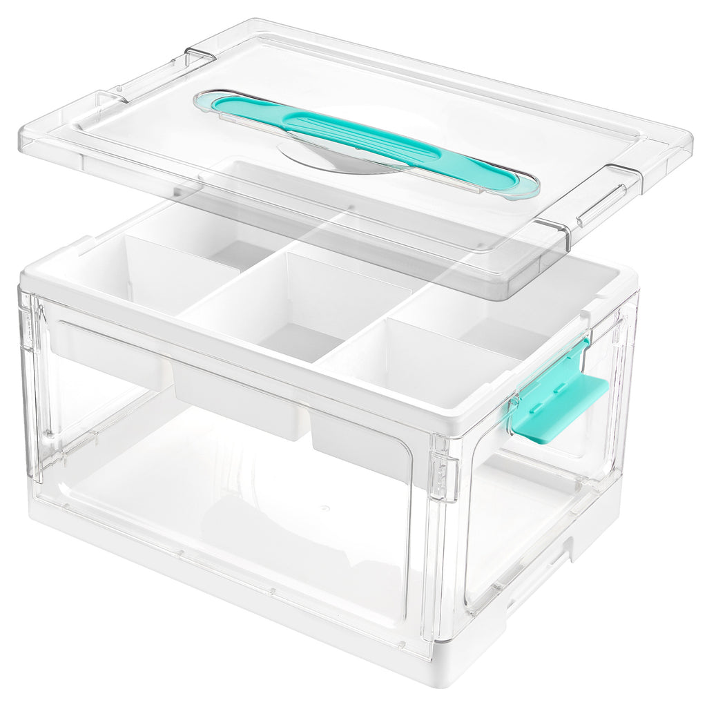 Transparente Aufbewahrungsbox für Bastelbedarf – Bild 3 | LuxeStyle