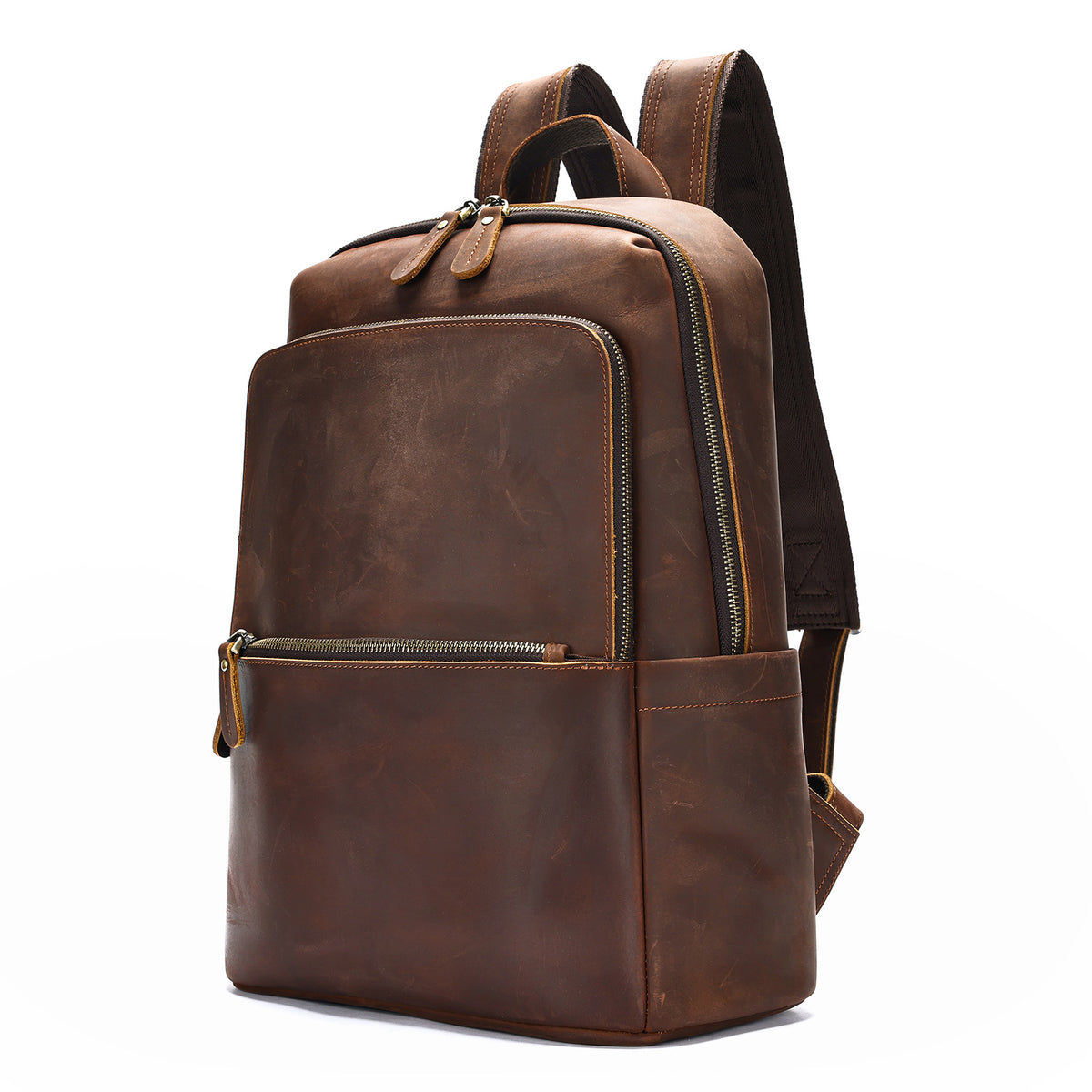 Rucksack mit Ledergriff, 20-35 L – Bild 3 | LuxeStyle