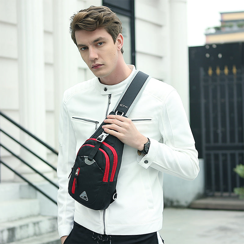 Multifunktionale Nylon-Umhängetasche für Herren | LuxeStyle