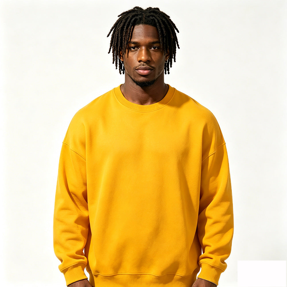 Gefüttertes extra-dickes Rundhals-Sweatshirt