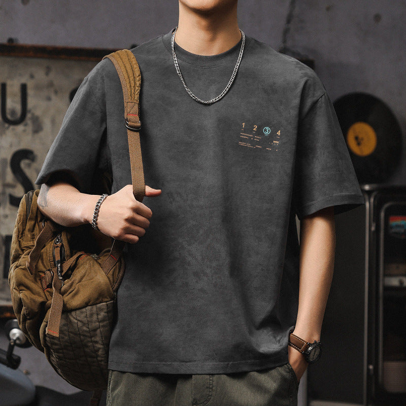 Herren Kurzarm-Shirt im American-Stil