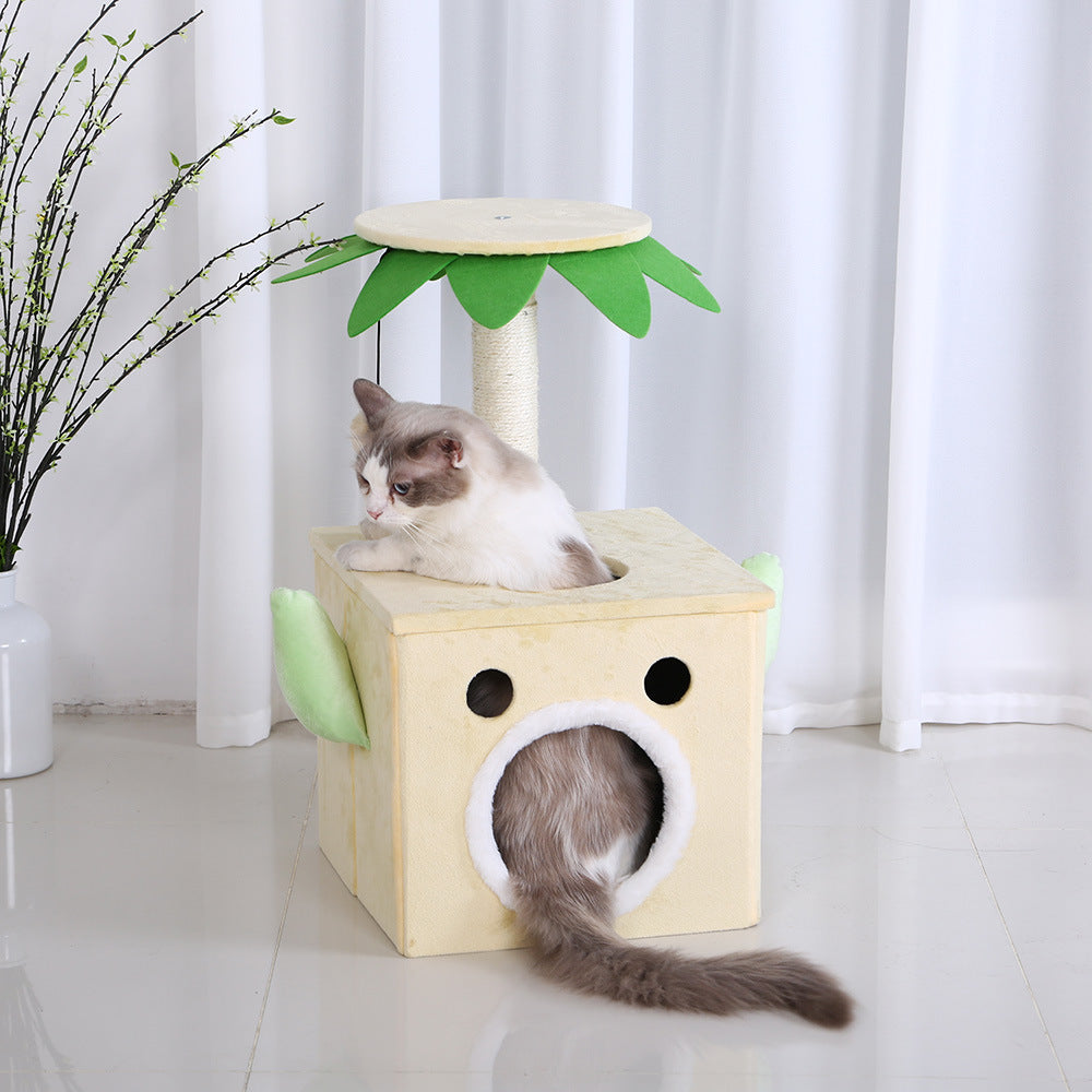 Katzen Kratzbaum mit Emoji-Design – Bild 1 | LuxeStyle