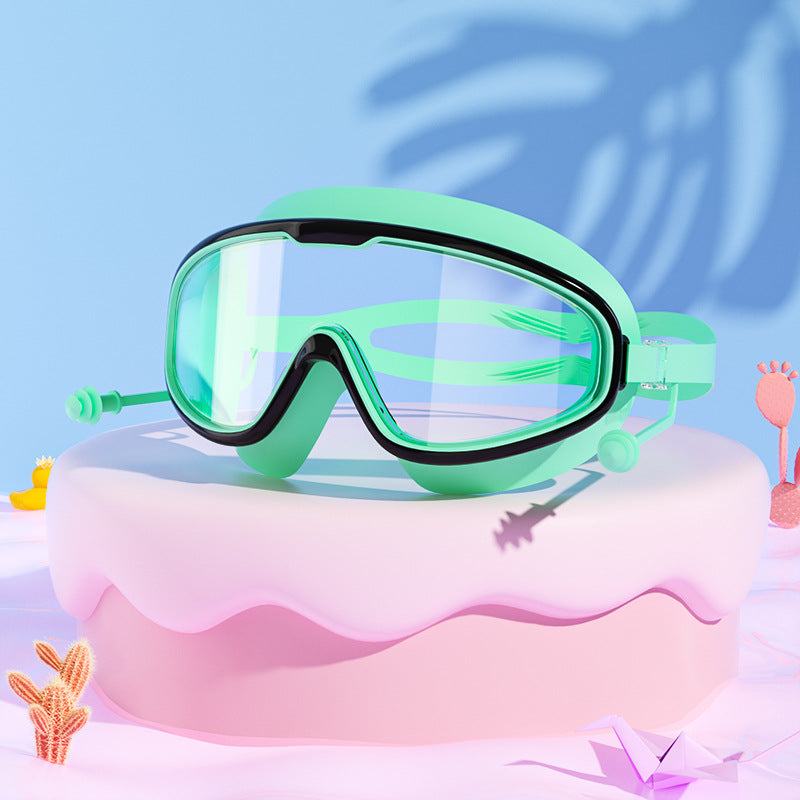 Kinder Schwimmbrille – grosser Rahmen, wasserdicht