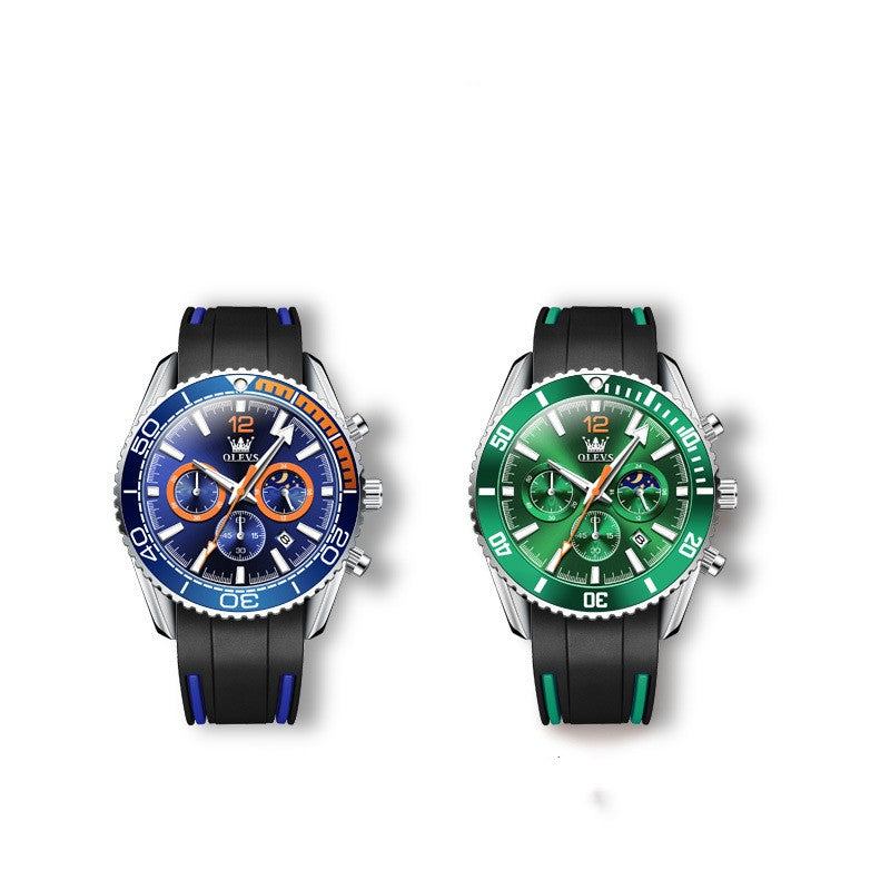 Multifunktionale Quarzuhr «Green Water Ghost» | LuxeStyle
