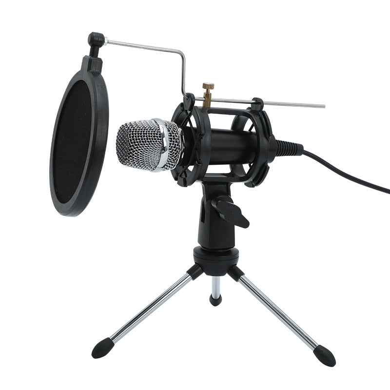 Mini-Mikrofon für Live-Streams mit Ständer
