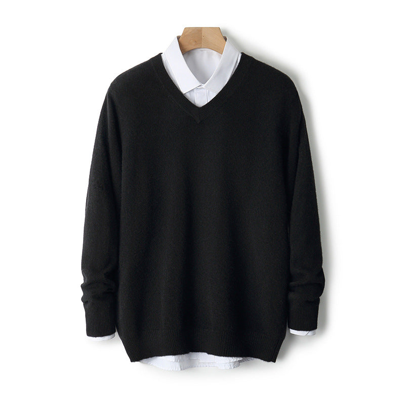 V-Ausschnitt Pullover aus Kaschmir