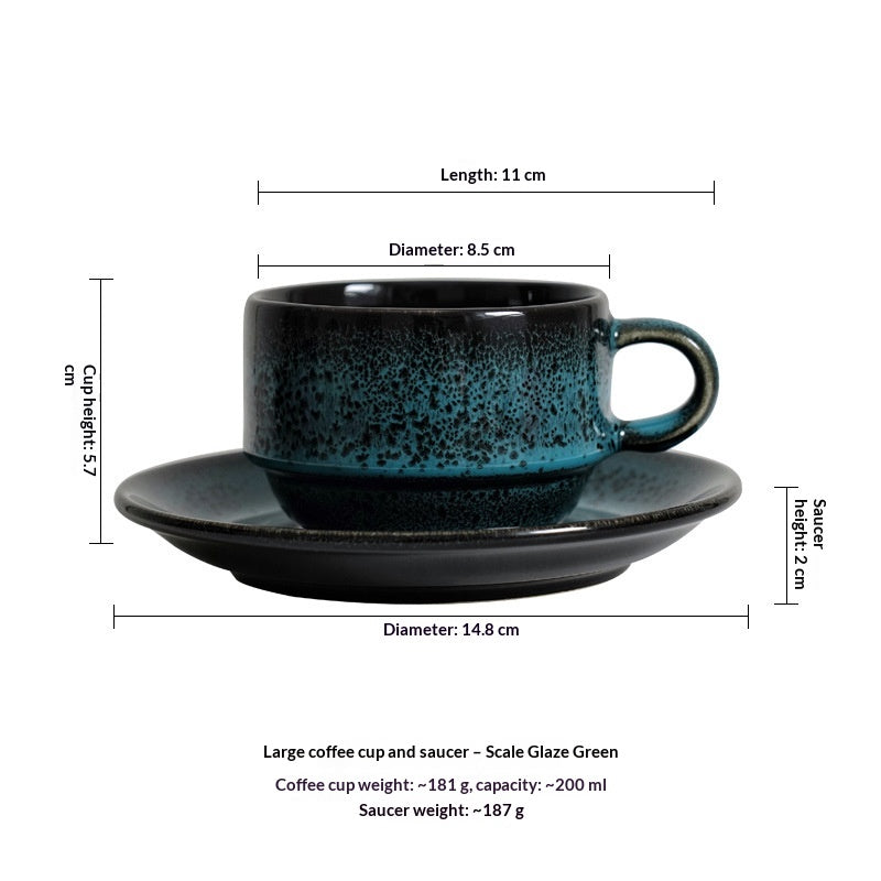 Keramiktasse mit Untertasse, 100-200 ml – Bild 4 | LuxeStyle