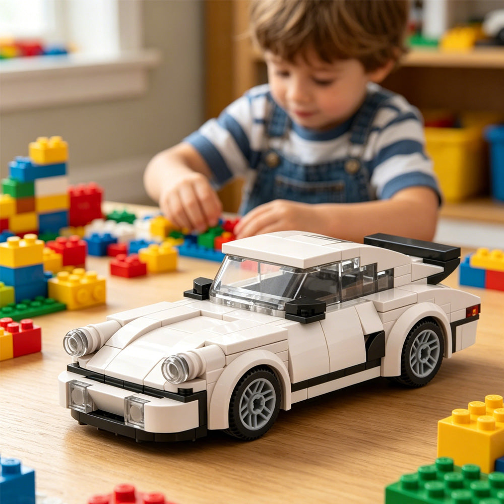 Bausteine-Set «Retro Racer» – 196 Teile, Sportwagen